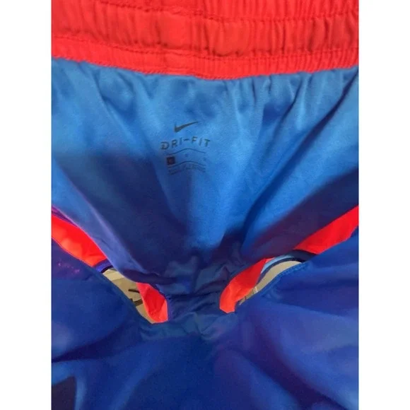 Nike Dri-Fit Men's Running Shorts Red Blue L Lightweight Breathable Athletic - Picture 12 of 16